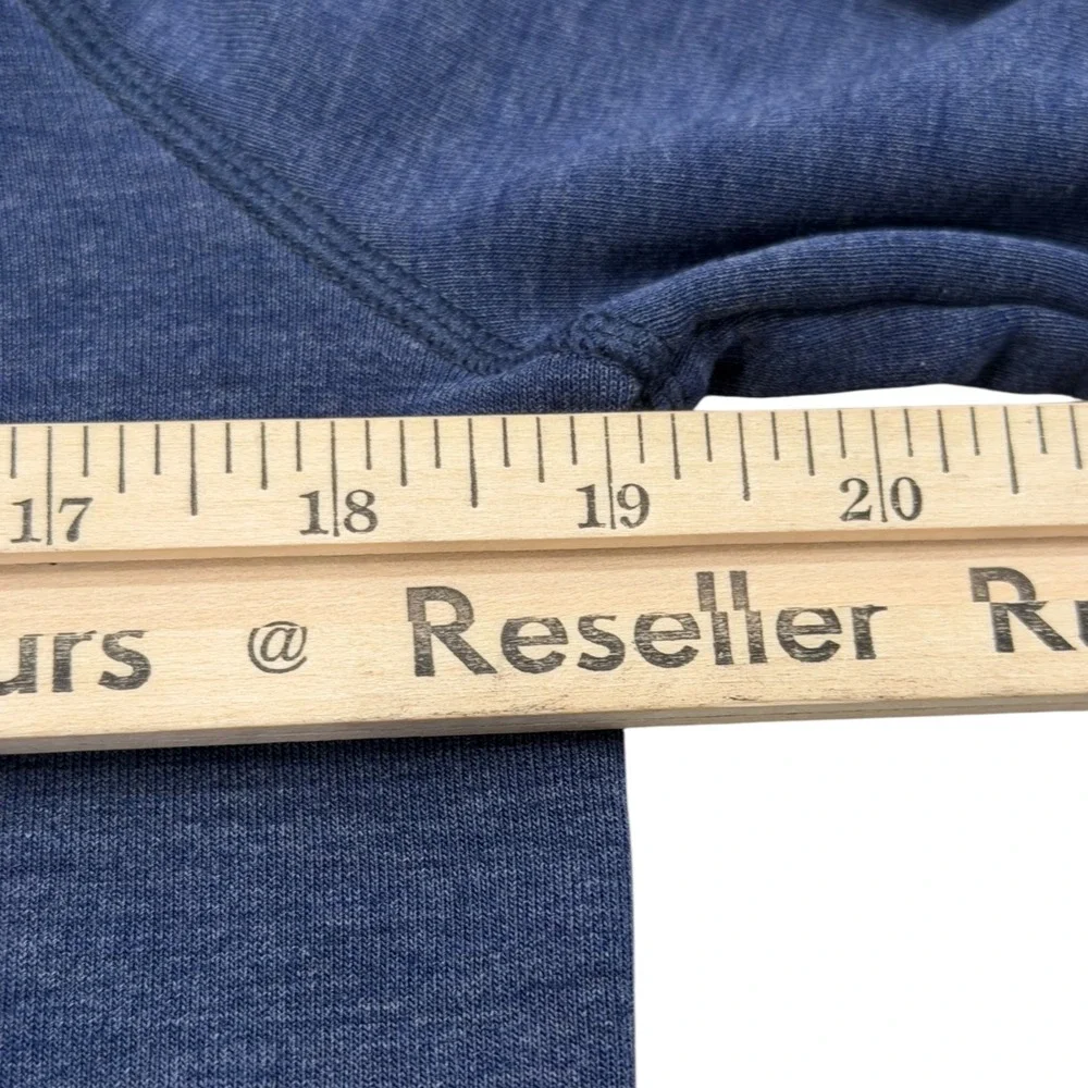 Banana Republic Polartec Mens Small Blue Heathered Raglan Long Sleeve Crewneck